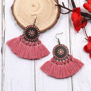 CLEARANCE ** PRICE FIRM  ** NWOT Beautiful Pink/Purple Tassel Earrings